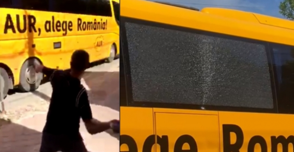 AUR și-ar fi înscenat atacul asupra autocarului. Reacția PACE: „Încercare ieftină de promovare a unui partid extremist”